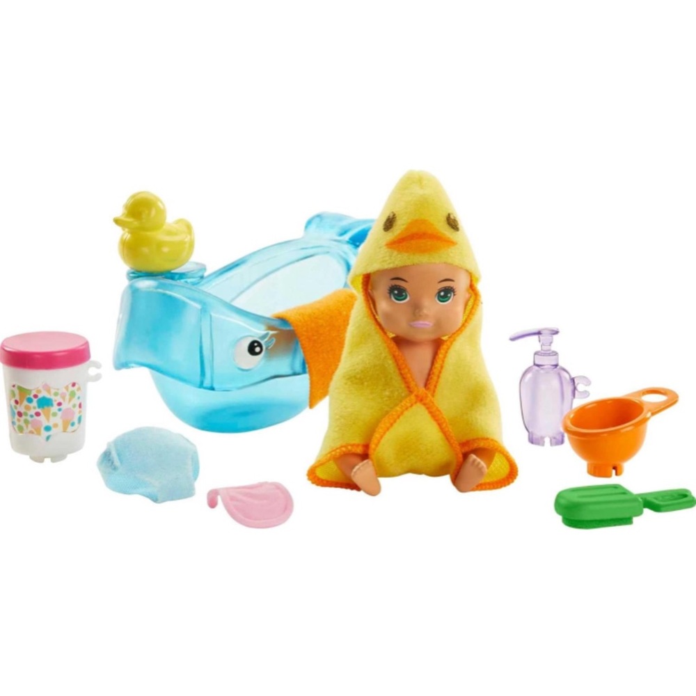 Barbie Skipper Babysitters Feeding and Bath-Time Playset